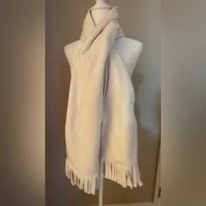 Fleece Scarf, Cream